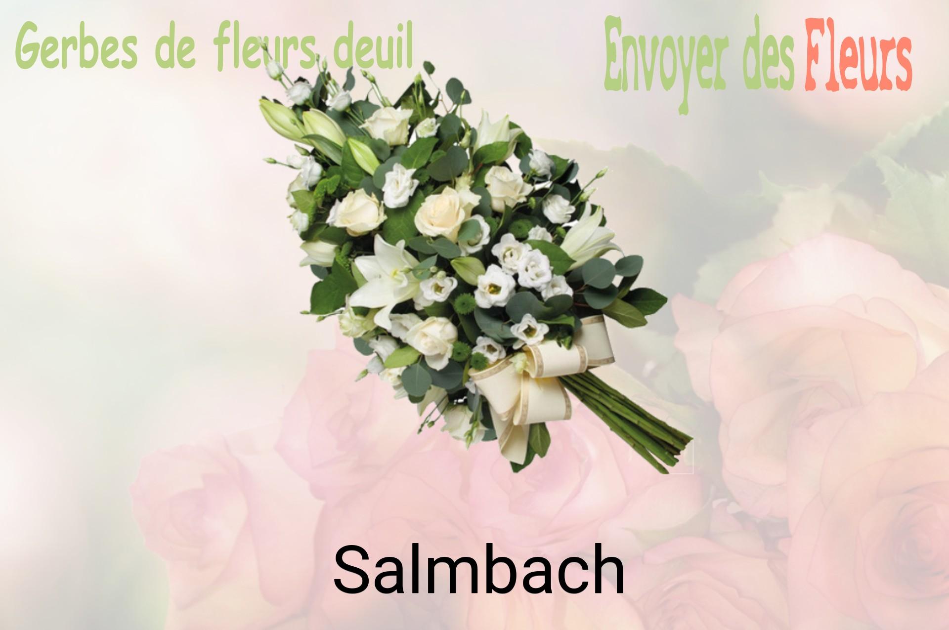 Gerbe de fleurs de deuil livrée à Salmbach